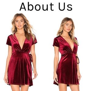 Gabrielle Wrap Mini Dress